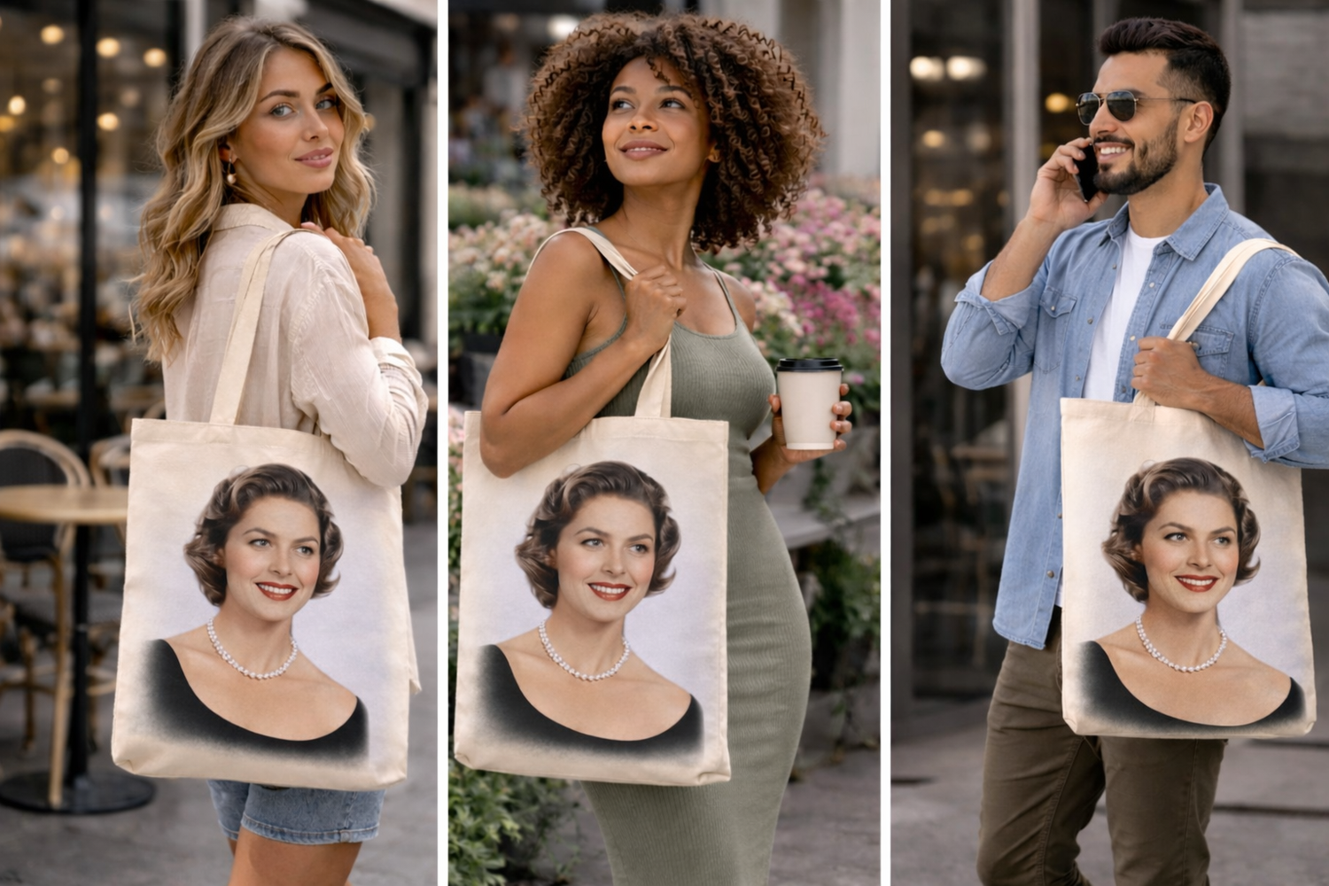 Elegant Ingrid Bergman designs inspired by refined Hollywood style. Soft tones, classic beauty, and timeless sophistication.