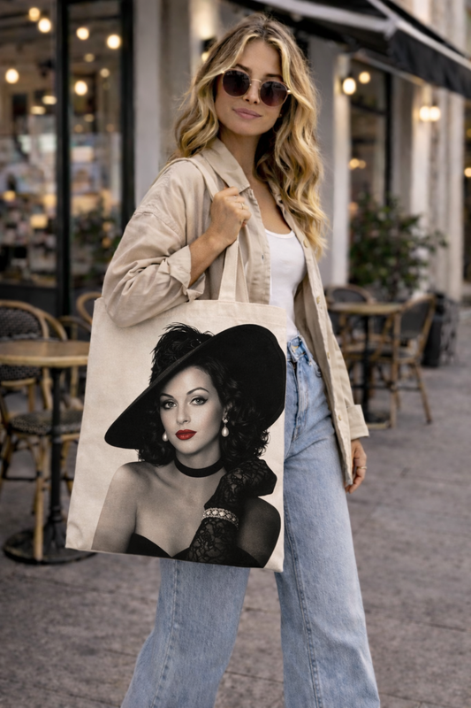Hedy Lamarr Tote – Vintage Hollywood Statement Portrait