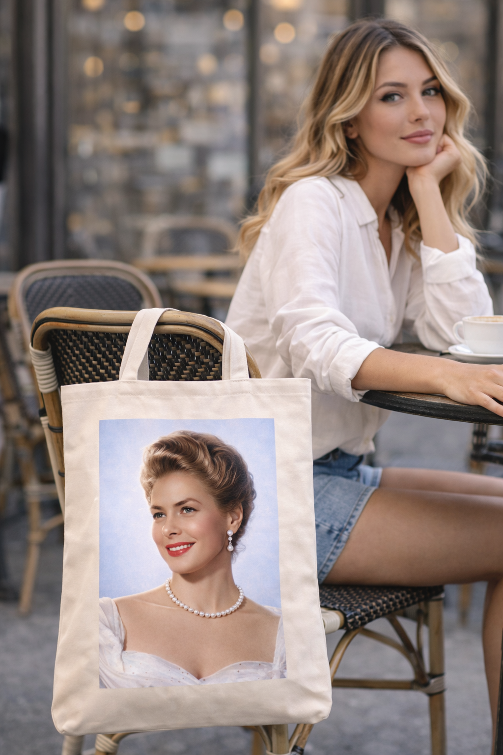 Ingrid Bergman Tote Bag – Vintage Hollywood Canvas Tote, Classic Film Icon Style